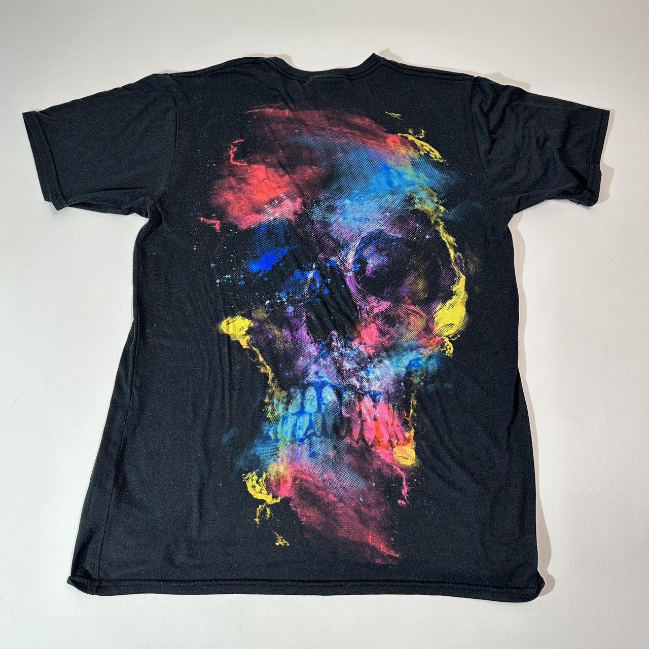 Official IEDM Multicolor neon skull rave T-shirt. - Depop