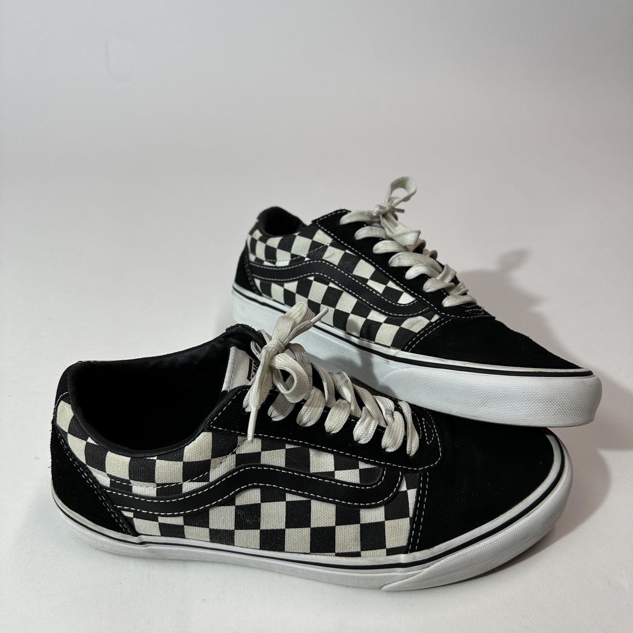 checkered vans old skool