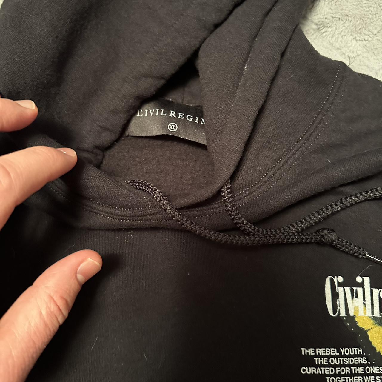 Civil regime hoodie A little spot as shown in photo,... Depop