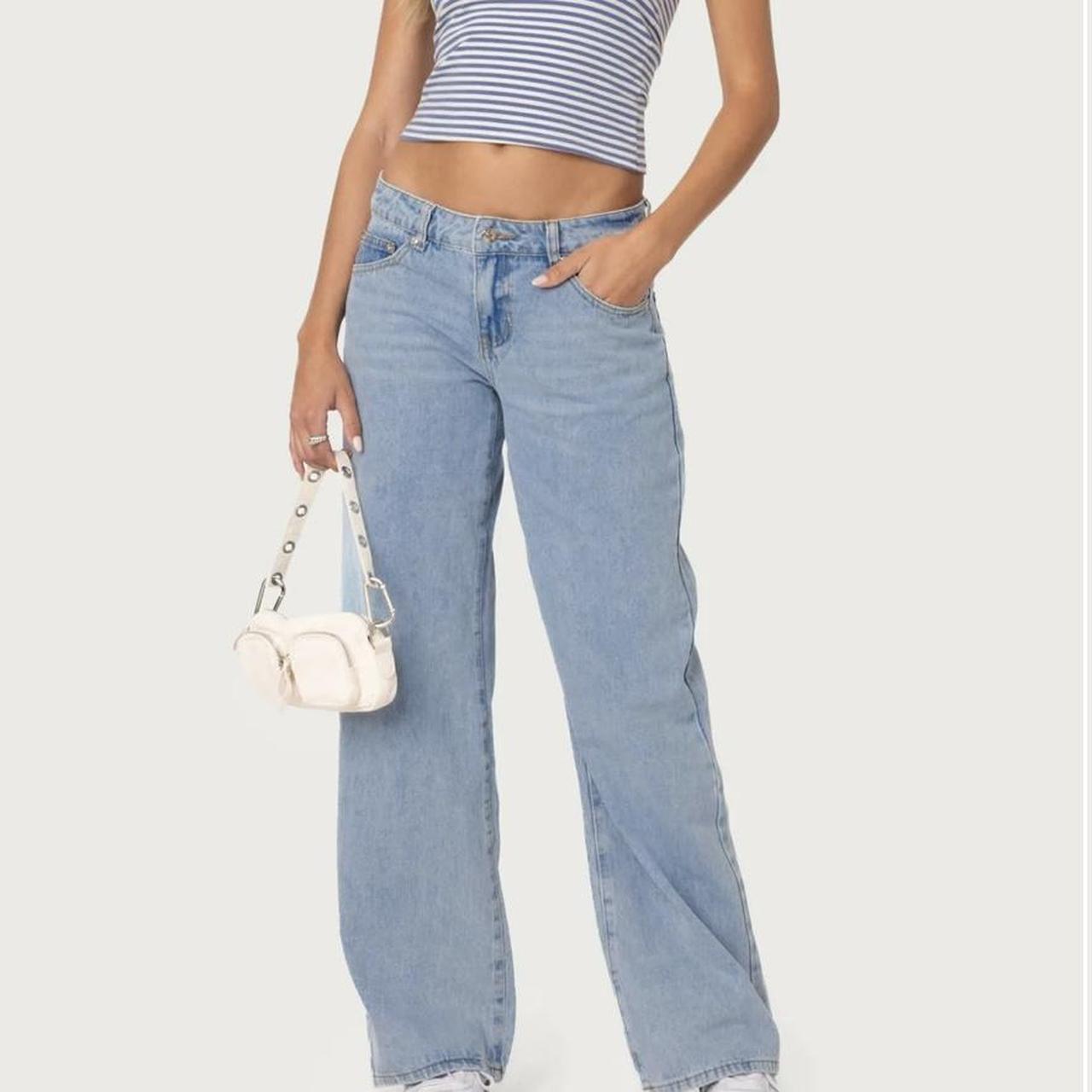 Edikted Women's Jeans - Blue - S – Edikted Low Ri… - image 1