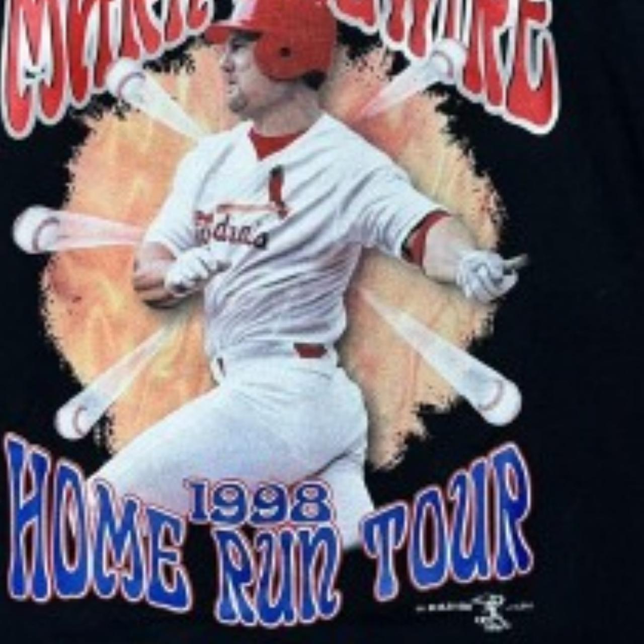 Vintage 1998 Mark Mcgwire Home Run Tour T-Shirt in - Depop