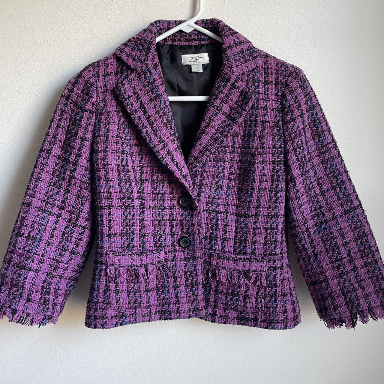 Loft purple outlet coat