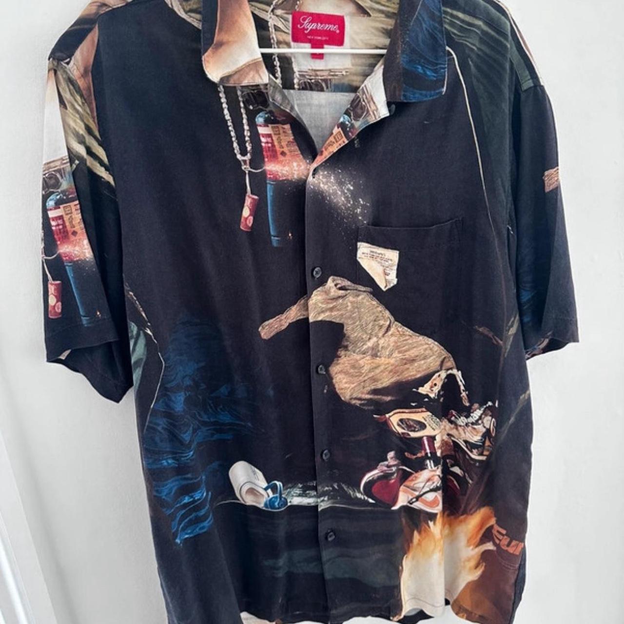 Supreme firecracker rayon shirt | Depop