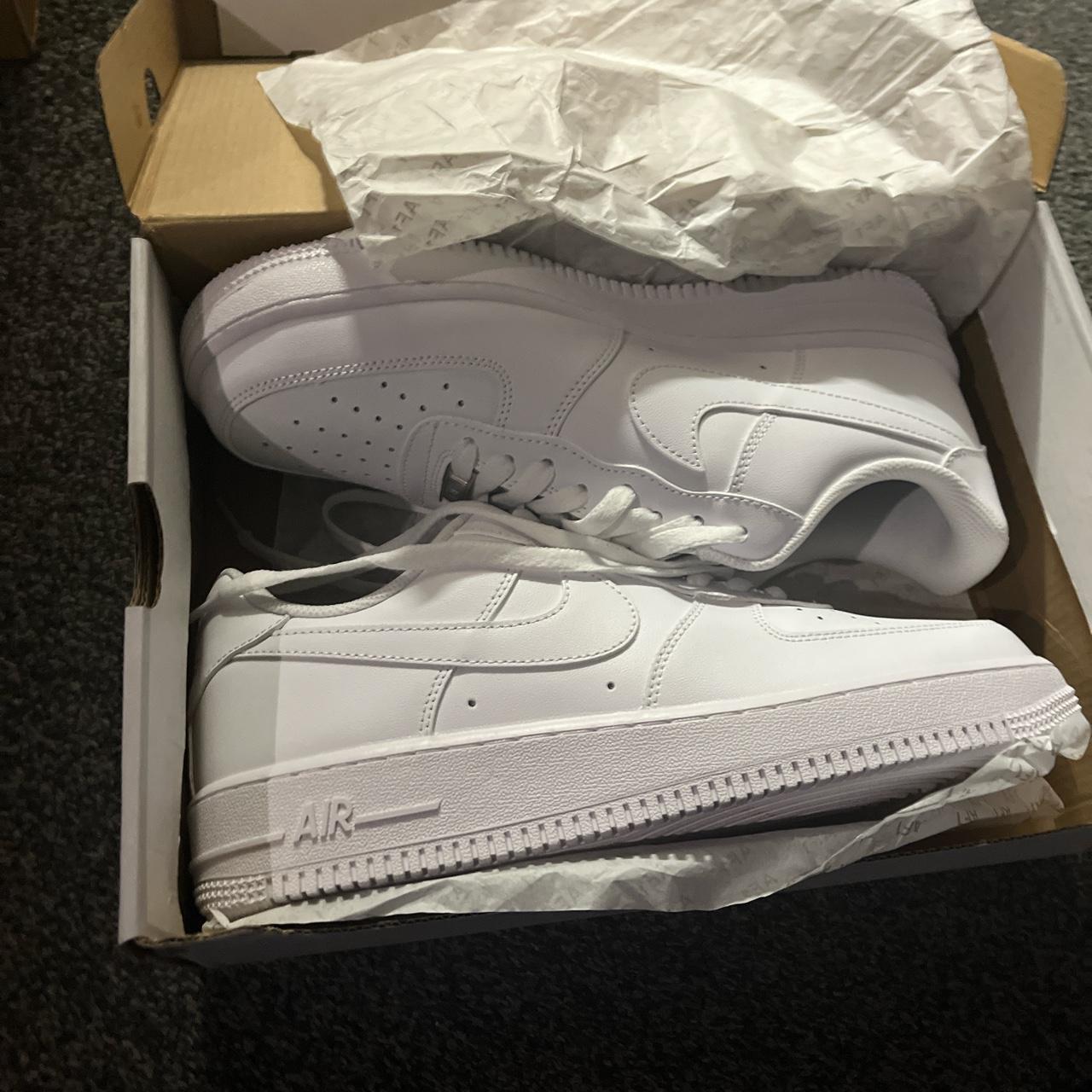 All white air force 1 never been worn , message me... - Depop