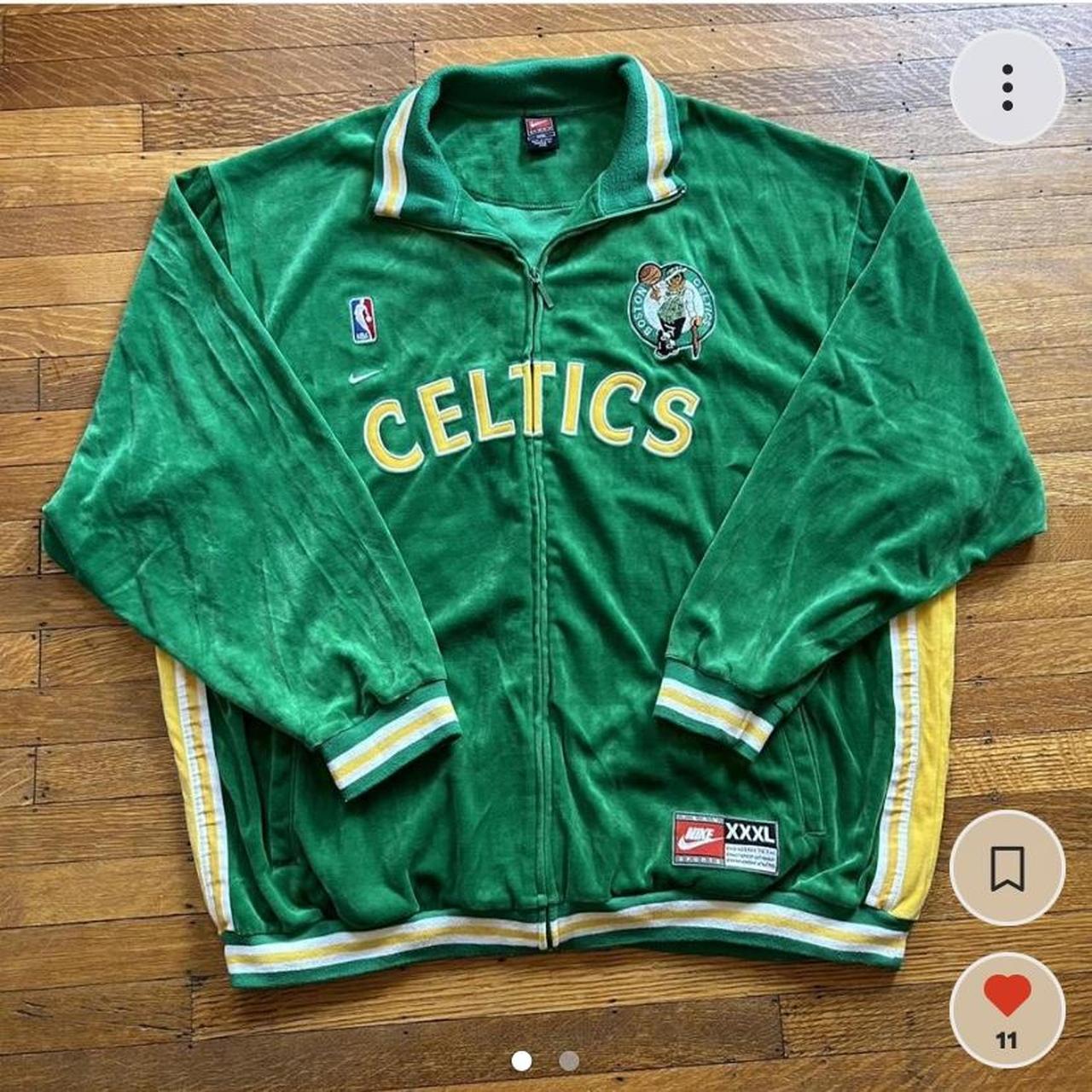 Vintage Nike Boston Celtics zip up jacket size... Depop
