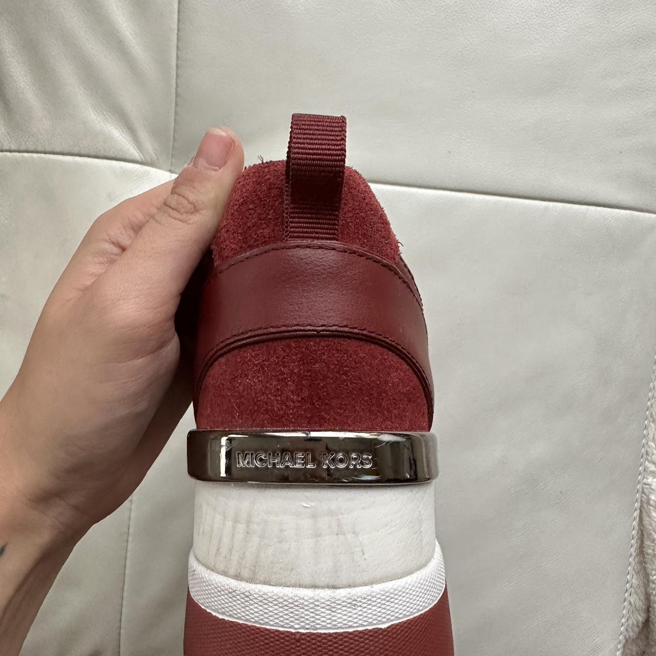 Michael kors store burgundy trainers