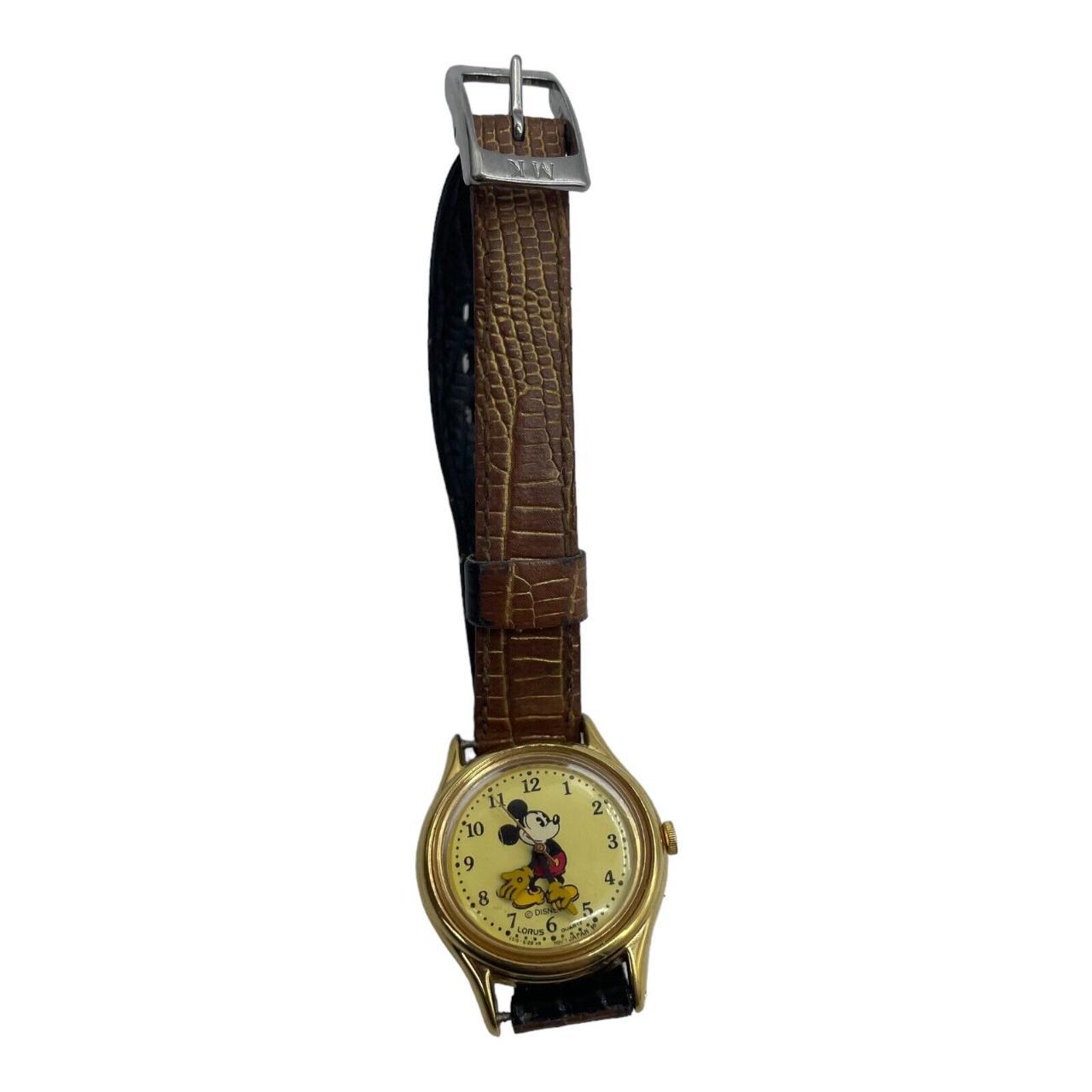 Mickey mouse sale watch lorus gold