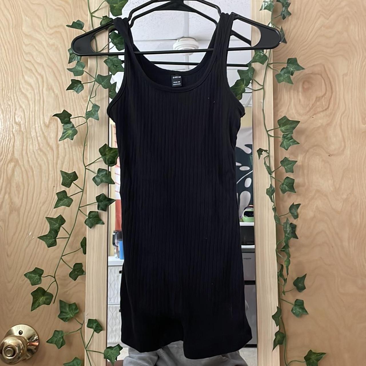 Shein- black, one piece, never worn, perfect - Depop