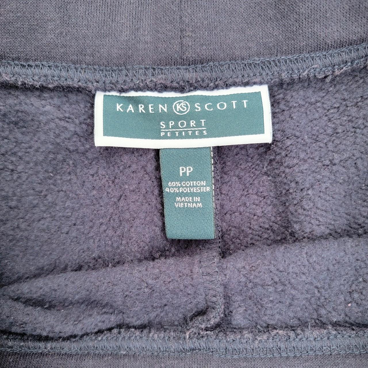 Karen Scott Sport Petites Intrepid Blue Fleece... - Depop