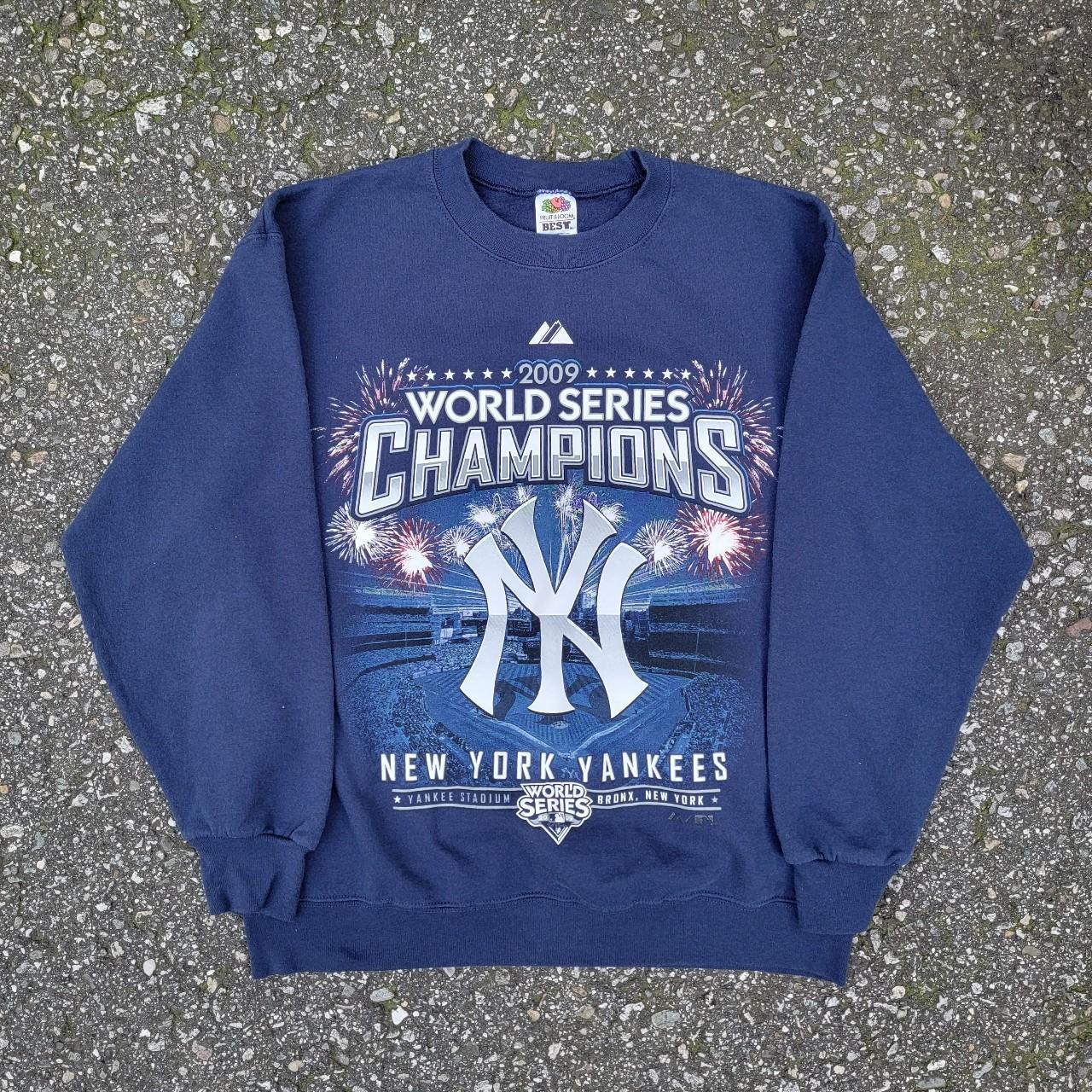 Vintage 90's New York Yankees World Series Sweater - Depop