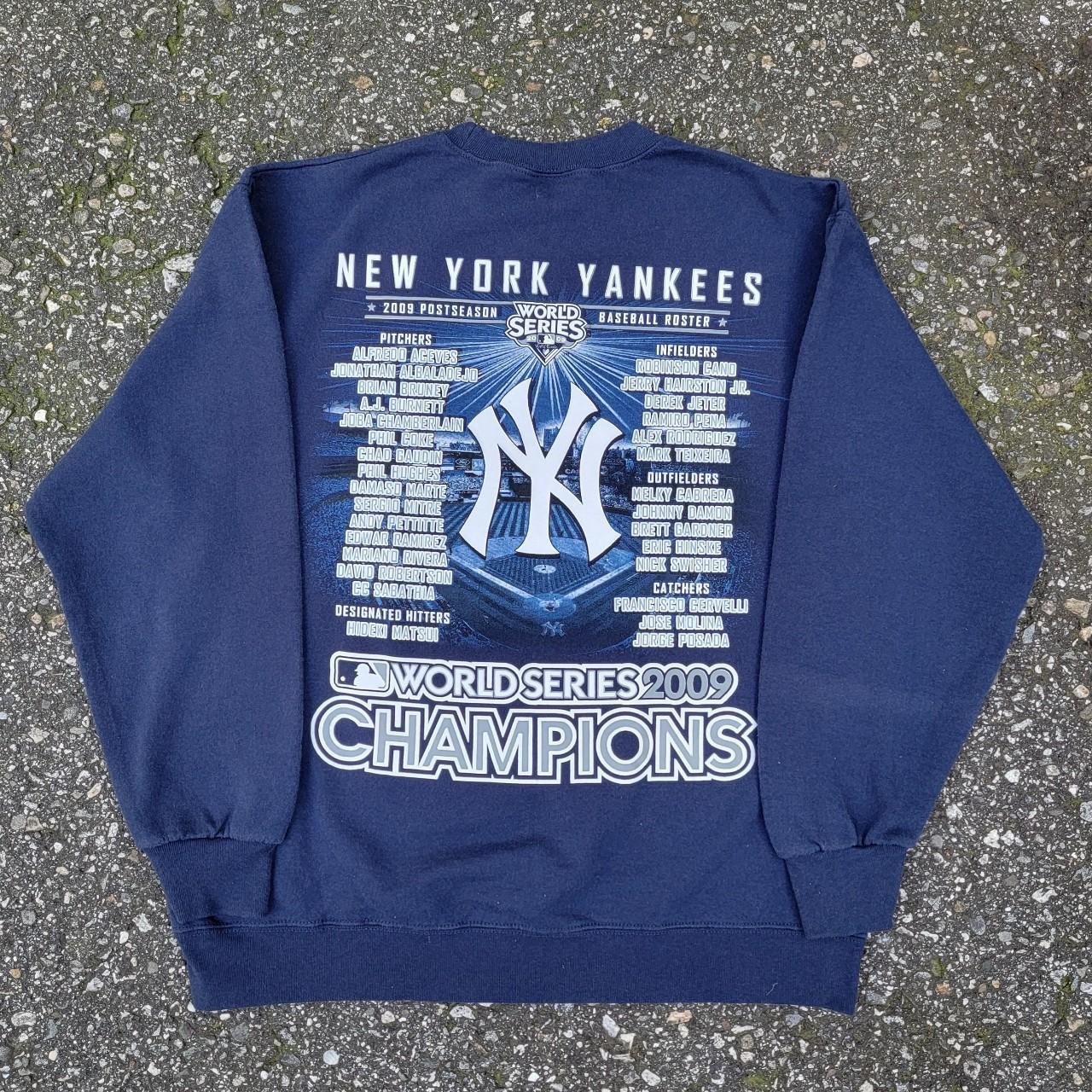 Vintage 90's New York Yankees World Series Sweater - Depop