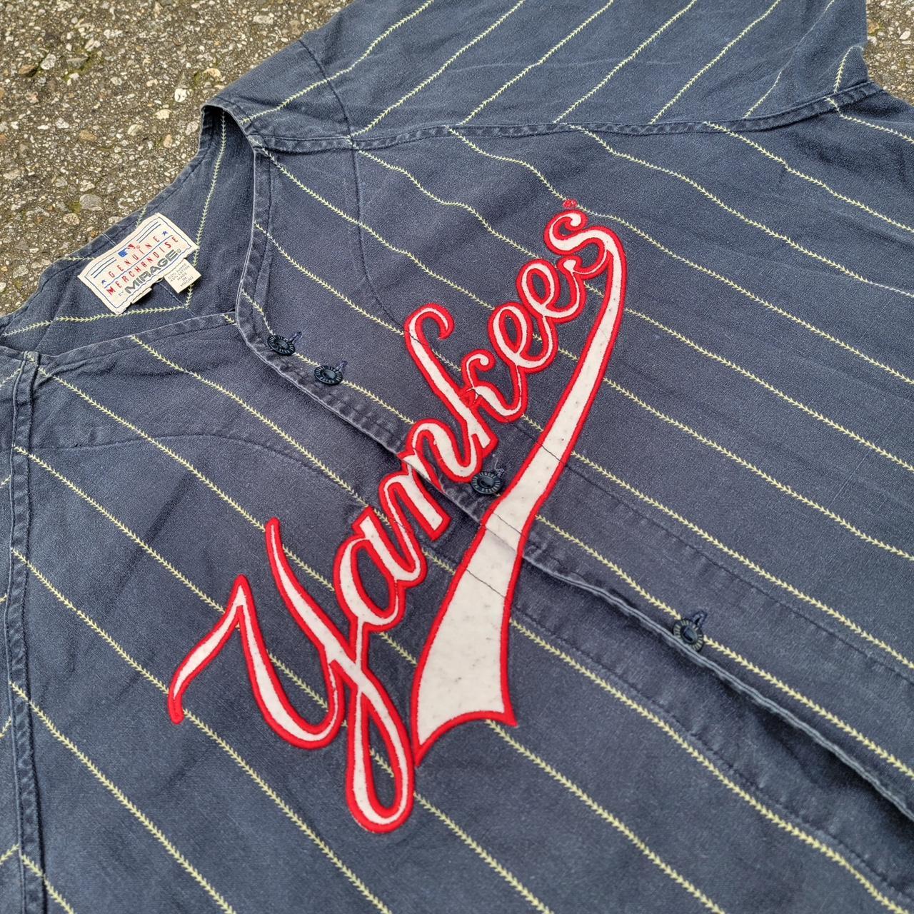 Vintage New York Yankees Button up Baseball Jersey Mirage 