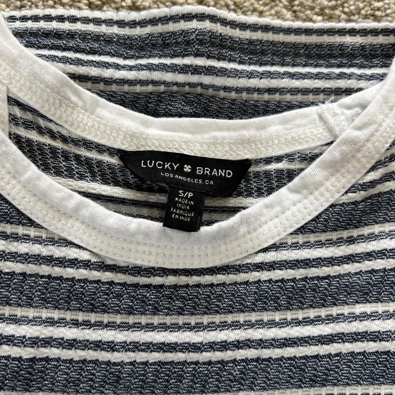 Lucky Brand Stripped tank, size small. Worn but... - Depop