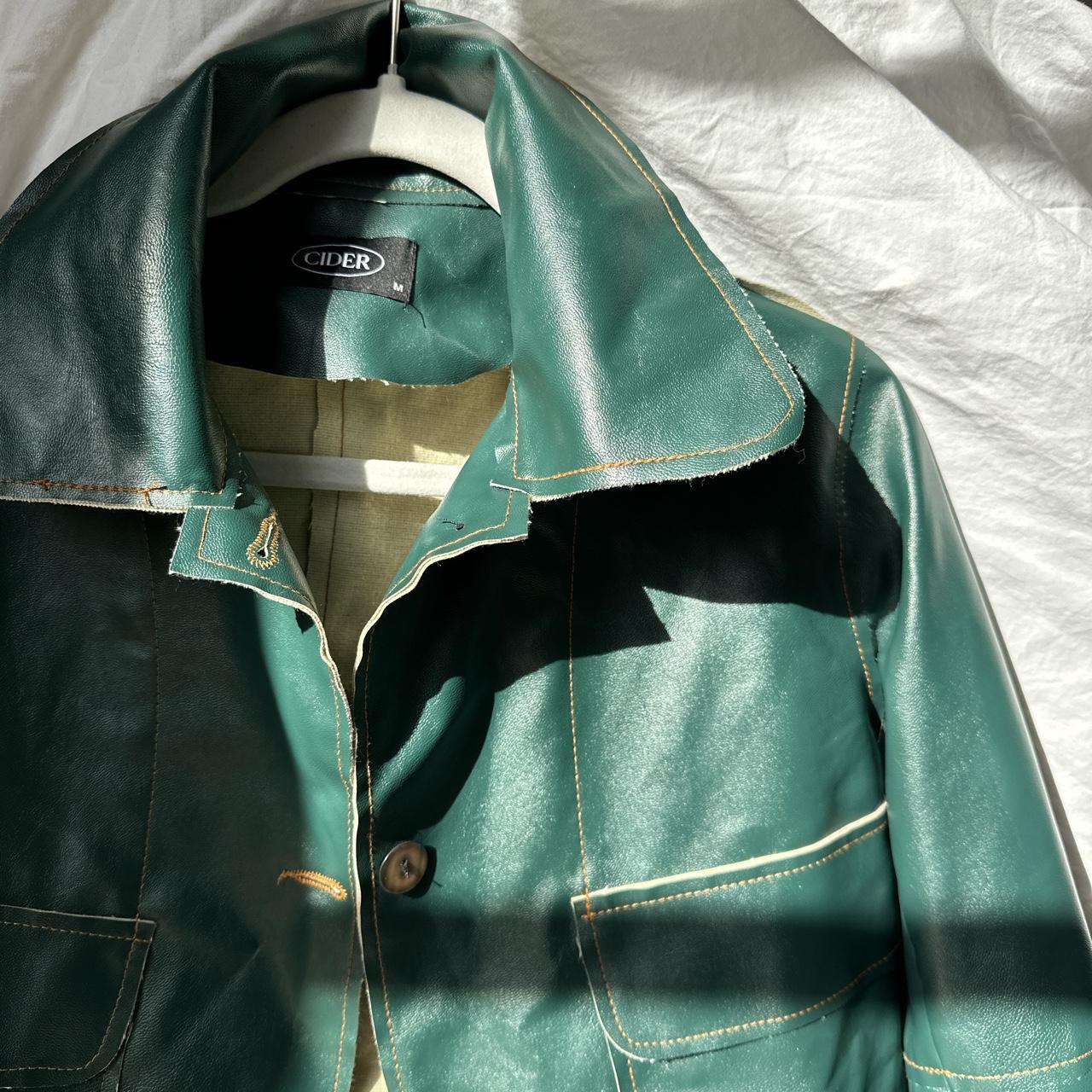 Beautiful Cropped Leather Jacket From Cider. SIZE M... Depop