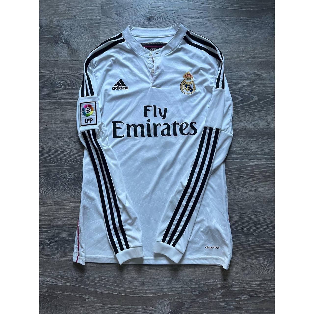 adidas real madrid 2013-14 orange classic third top - Depop