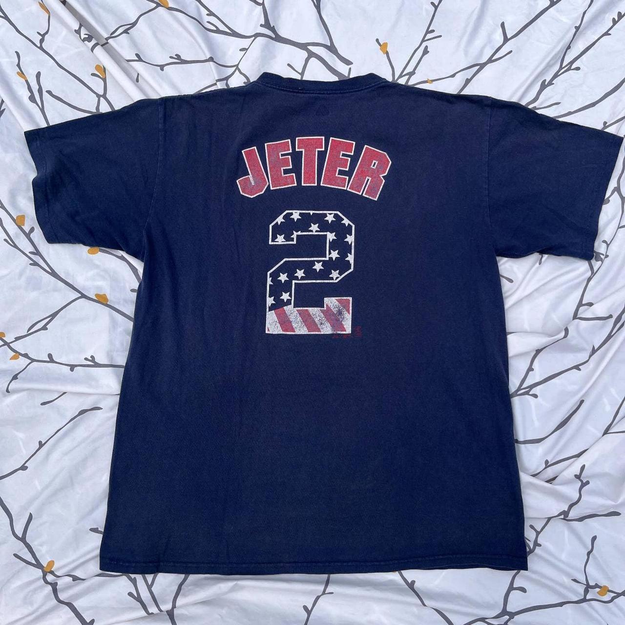 Vintage 90's Derek Jeter jersey Majestic made in USA - Depop