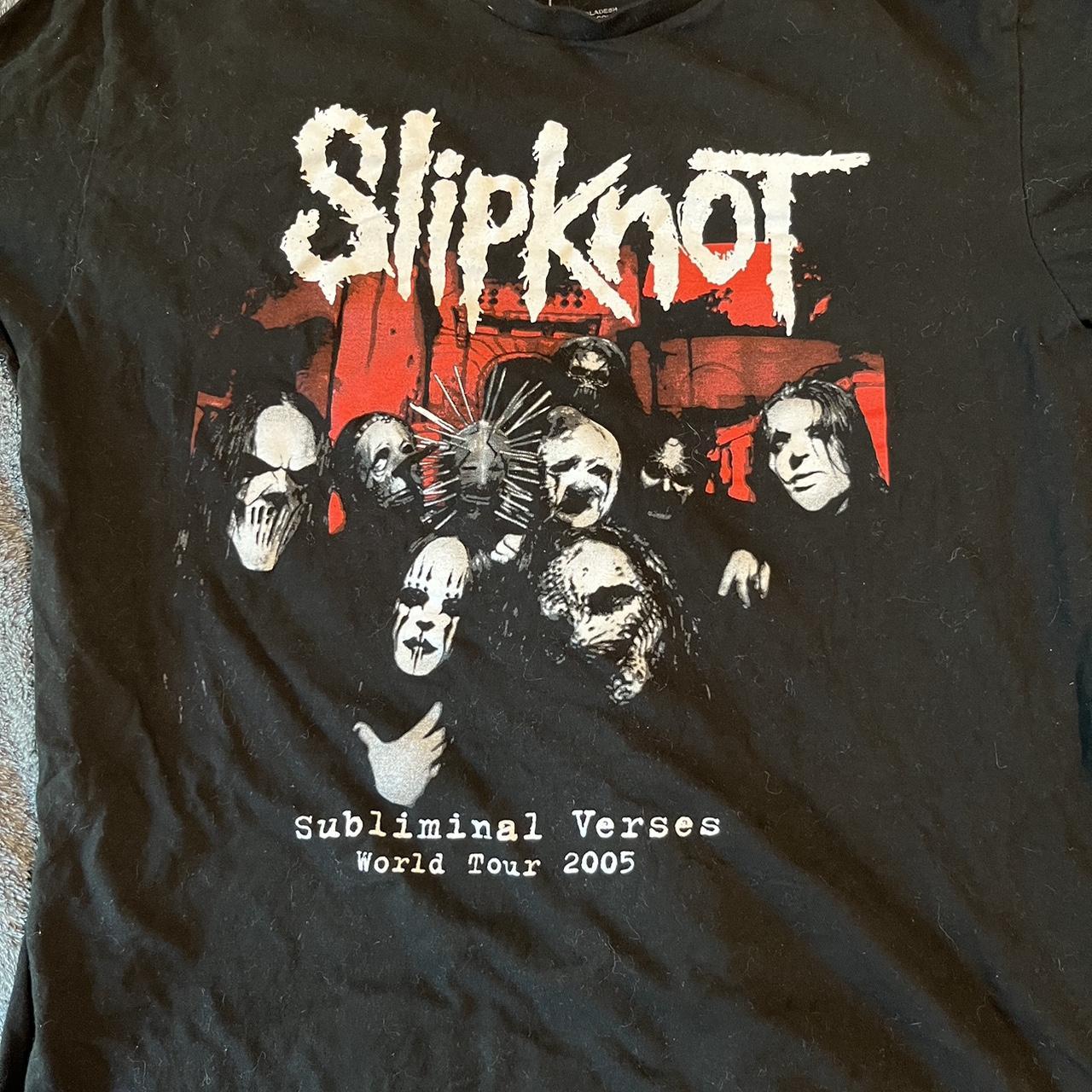 Slipknot subliminal verses world tour 2005 t-shirt...