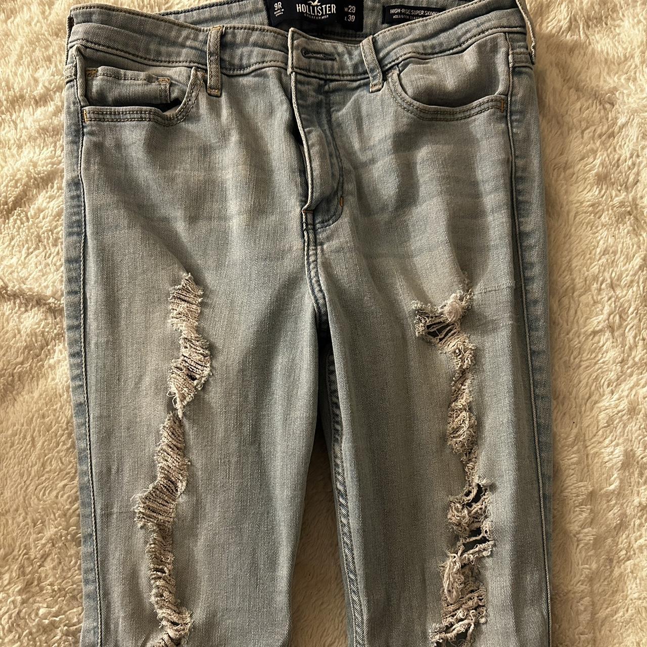Hollister Light Blue Ripped Jeans
