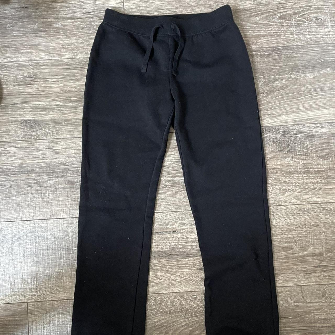 new old navy black sweatpants, kids L(10-12) or... - Depop