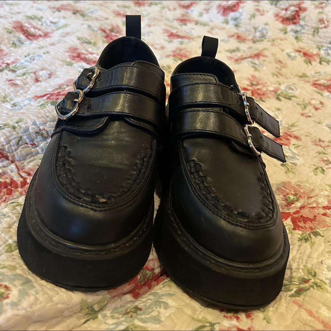 platform heart shoes