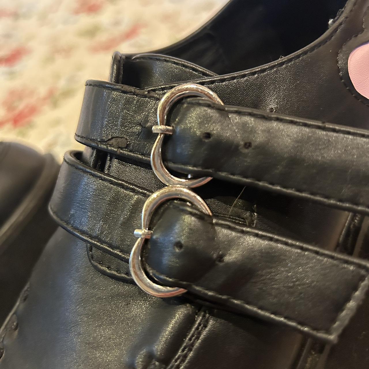 platform heart shoes