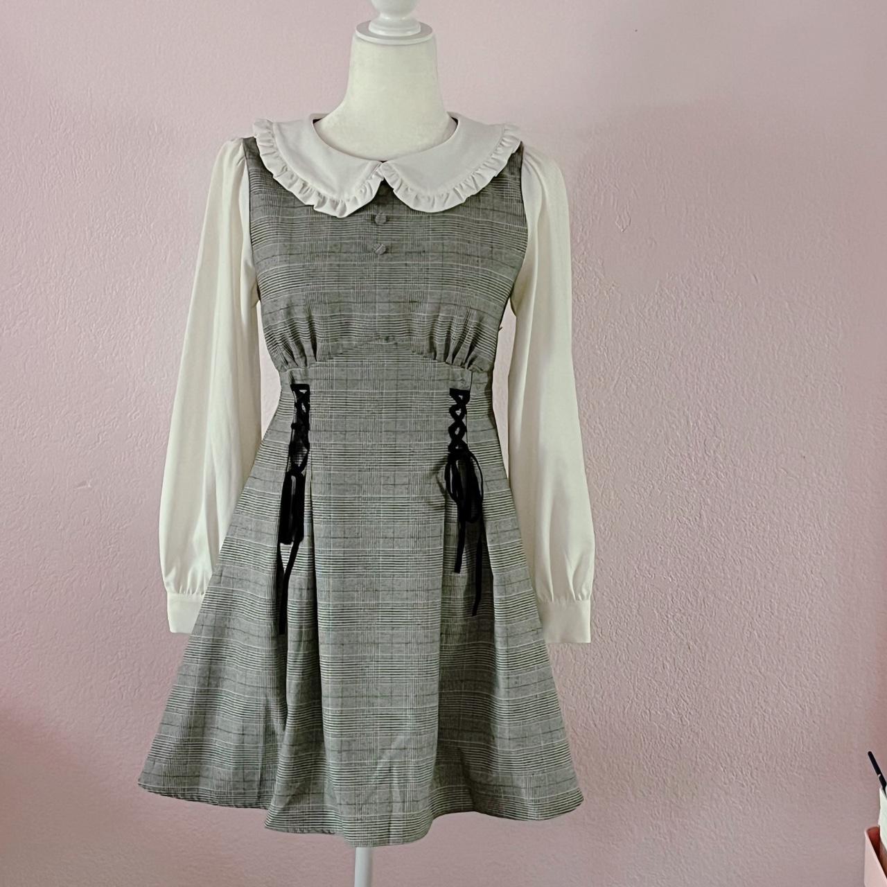 Ank Rouge gray plaid dress Japanese one | Depop