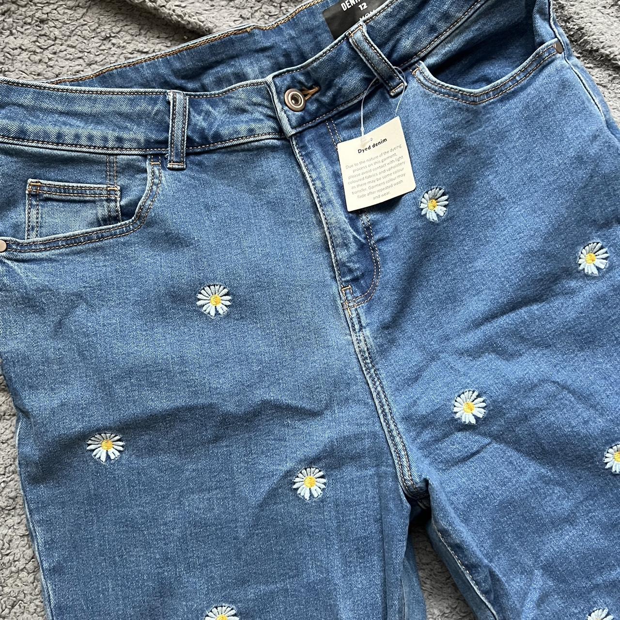 [YOUHEE]FLOWER PATTERN DENIM PANTS/追跡付 YOUHEE]FLOWER PATTERN DENIM PANTS/追跡付 (YOUHEE/パンツ