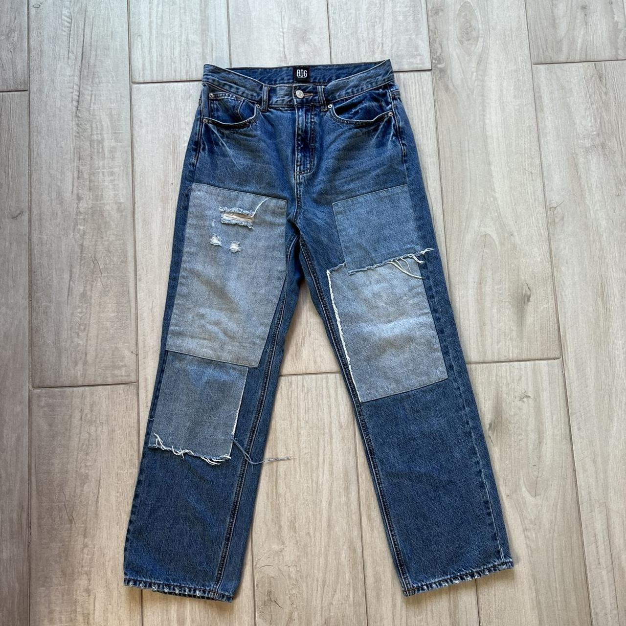 BDG Urban Outfiters Cowboy Style Patchwork Jeans - Depop