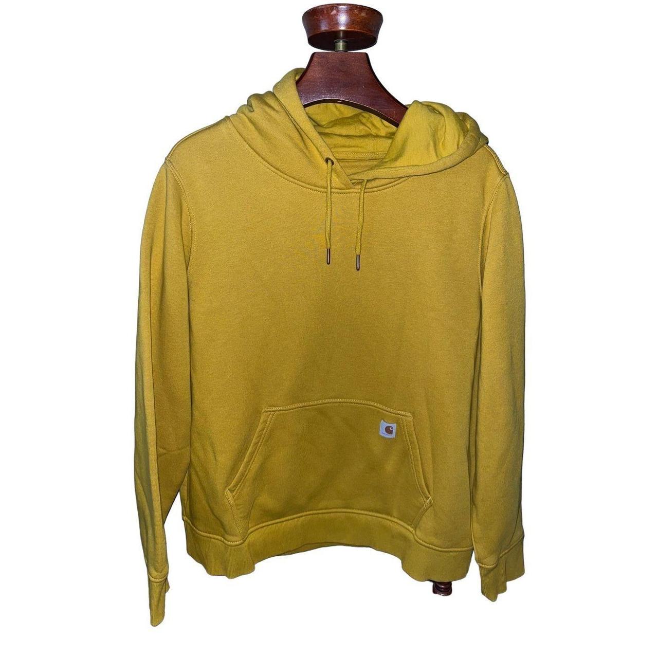 Mustard yellow Carhartt Relaxed fit sweatshirt XXL Depop