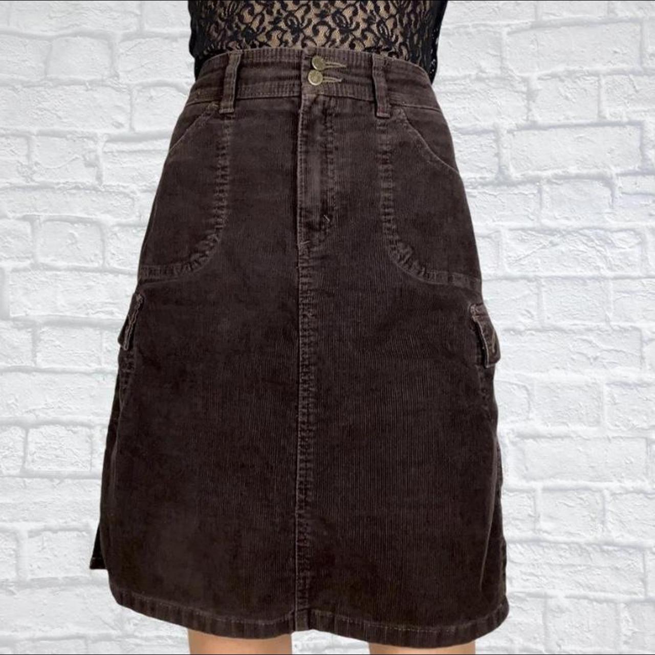 Brown corduroy outlet skirt 39