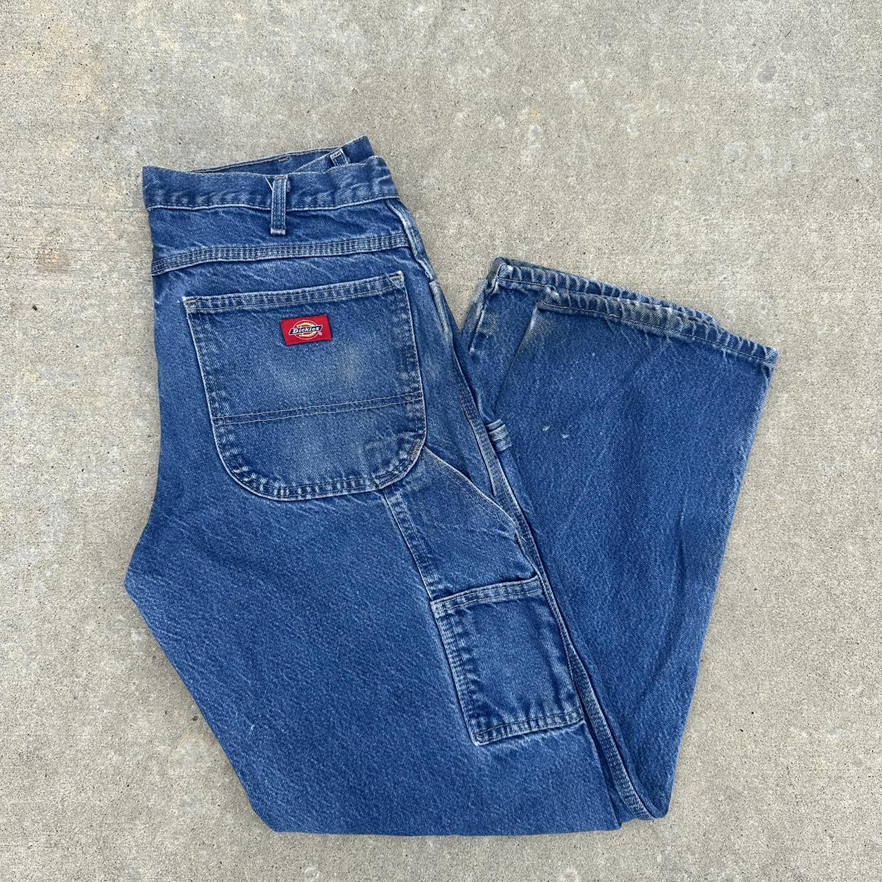 Workwear denim dickies pants genuine work pants,... - Depop