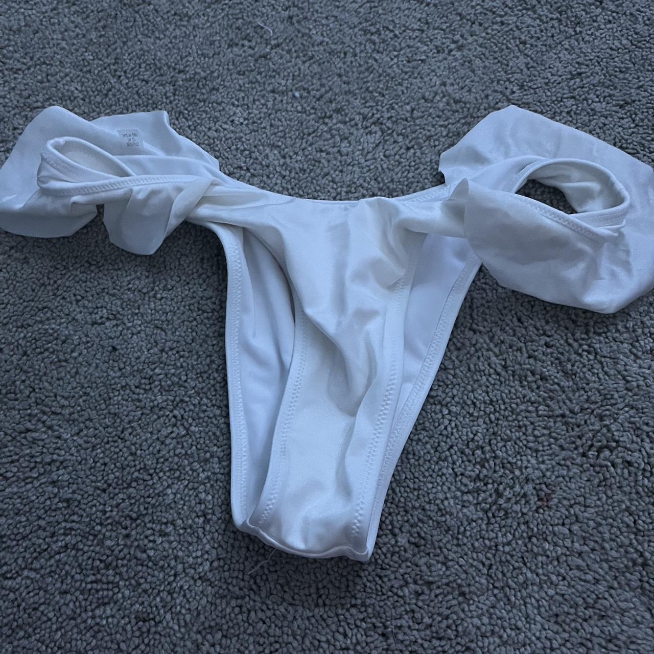 Victoria Secret White Swimsuit Bottoms (STAIN IS... Depop