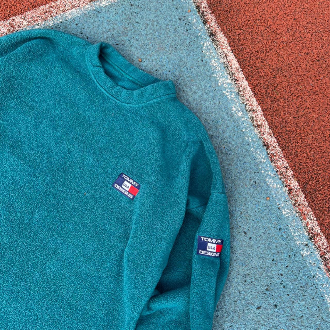 Tommy hilfiger best sale turquoise sweatshirt