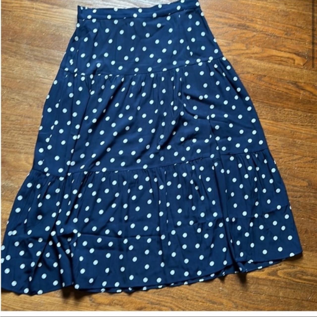 Sezane 'Tammie' polka dot midi skirt; size XS/FR | Depop