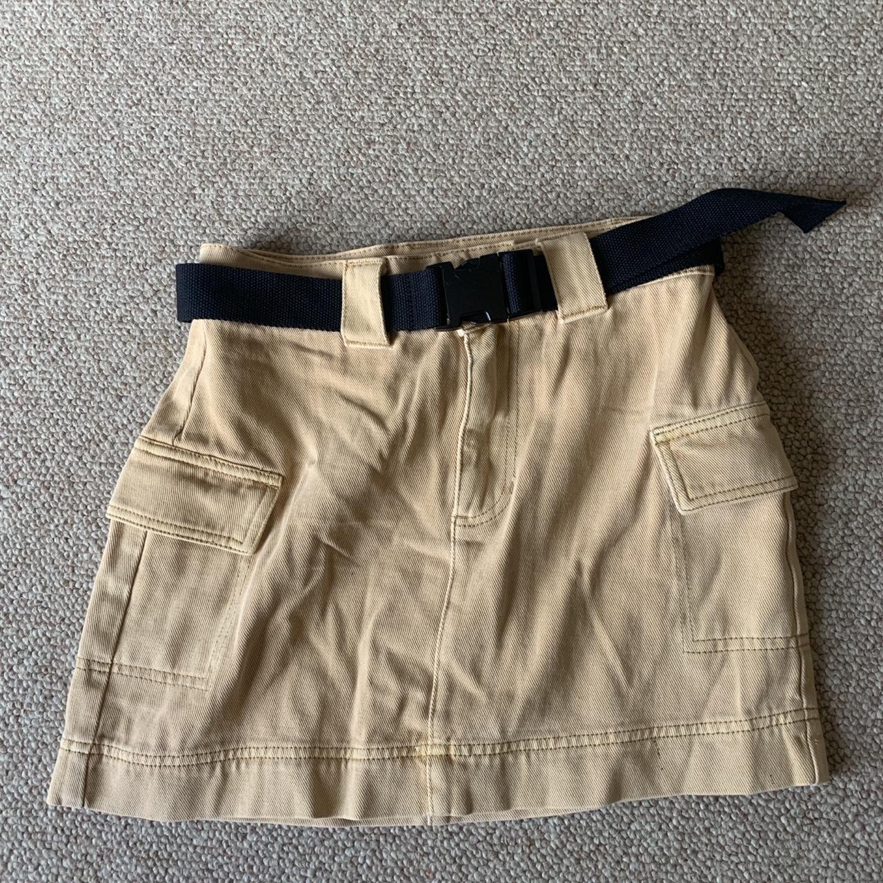 PacSun Women's Skirt Tan/Cream 27
