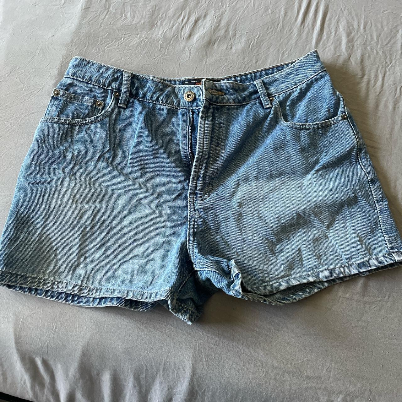 Route 66 jean shorts. Thrifted but in excellent... - Depop