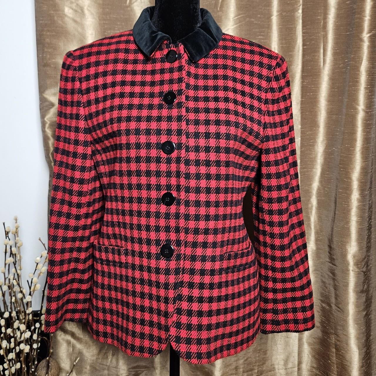 vintage houndstooth blazer