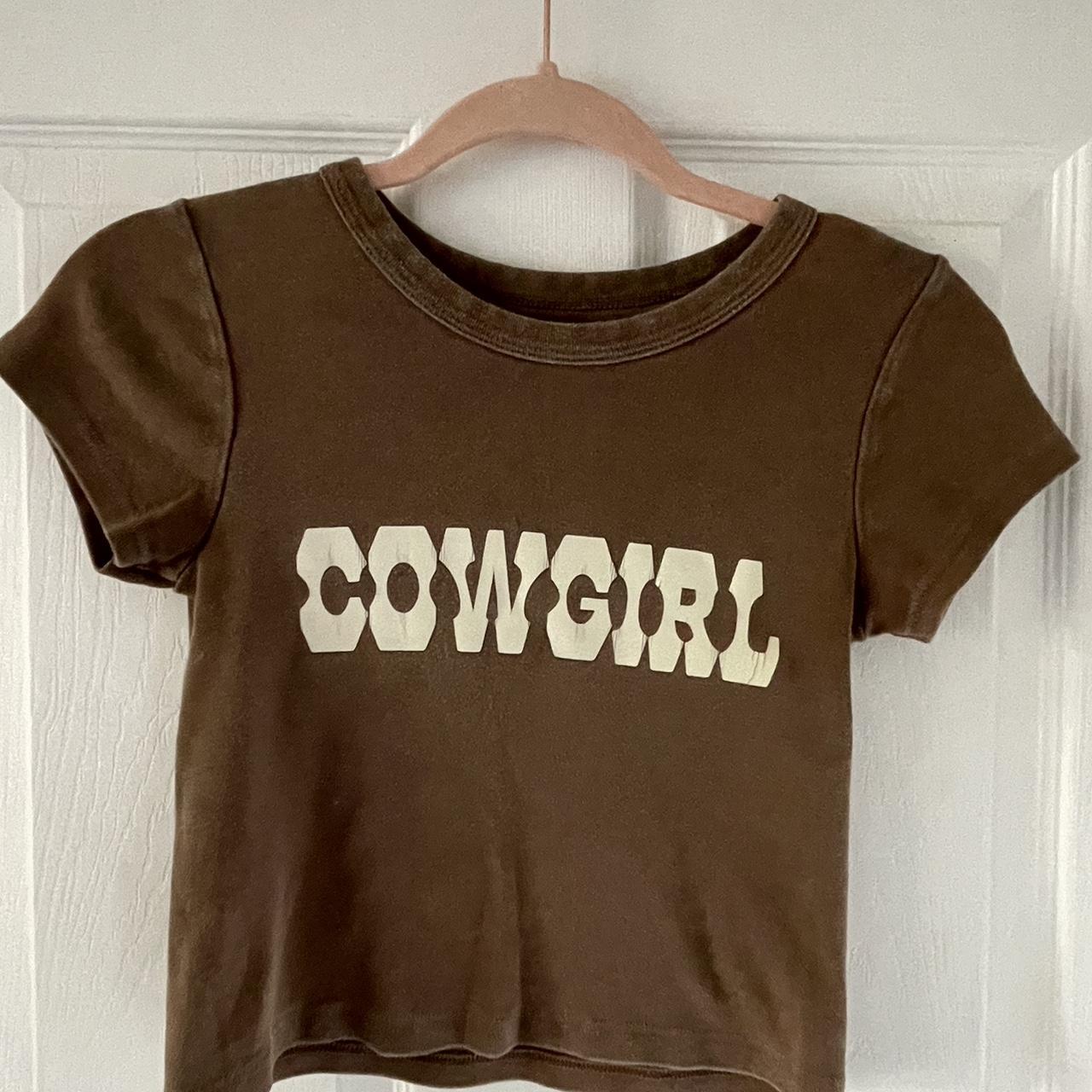 Brandy cowgirl cropped t - Depop