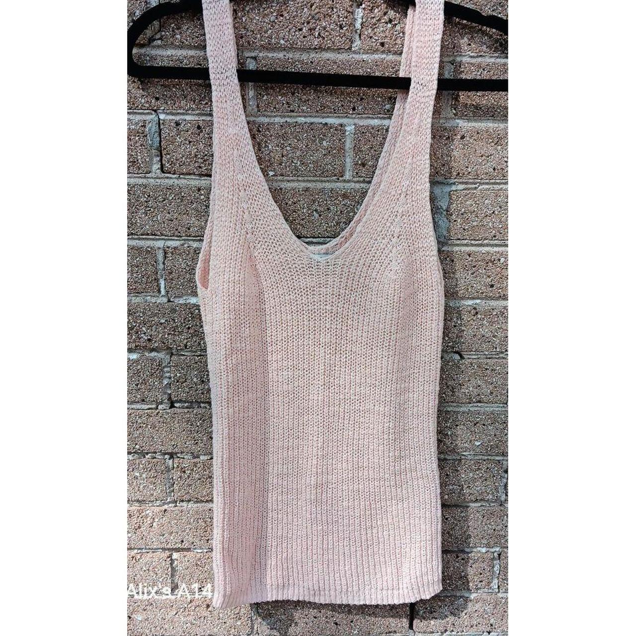 Madewell Womens Monterey knit Sweater Tank pink. Depop