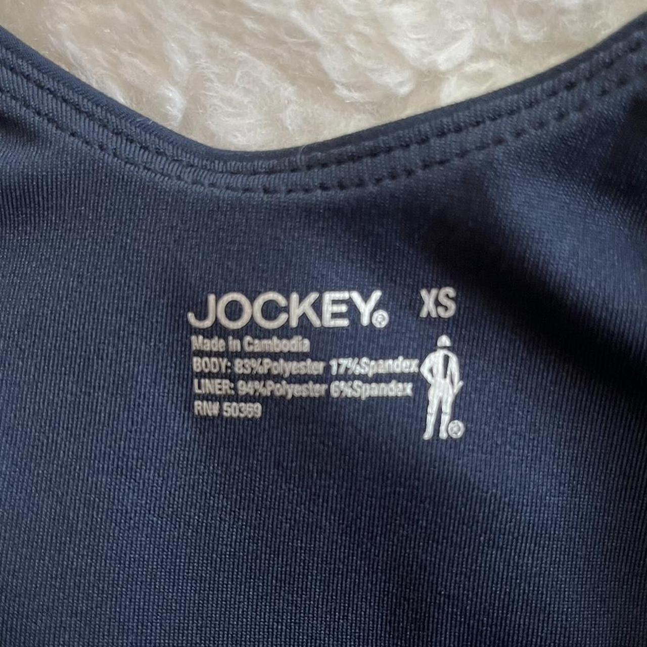 JOCKEY navy blue high rise sports bra never worn... Depop