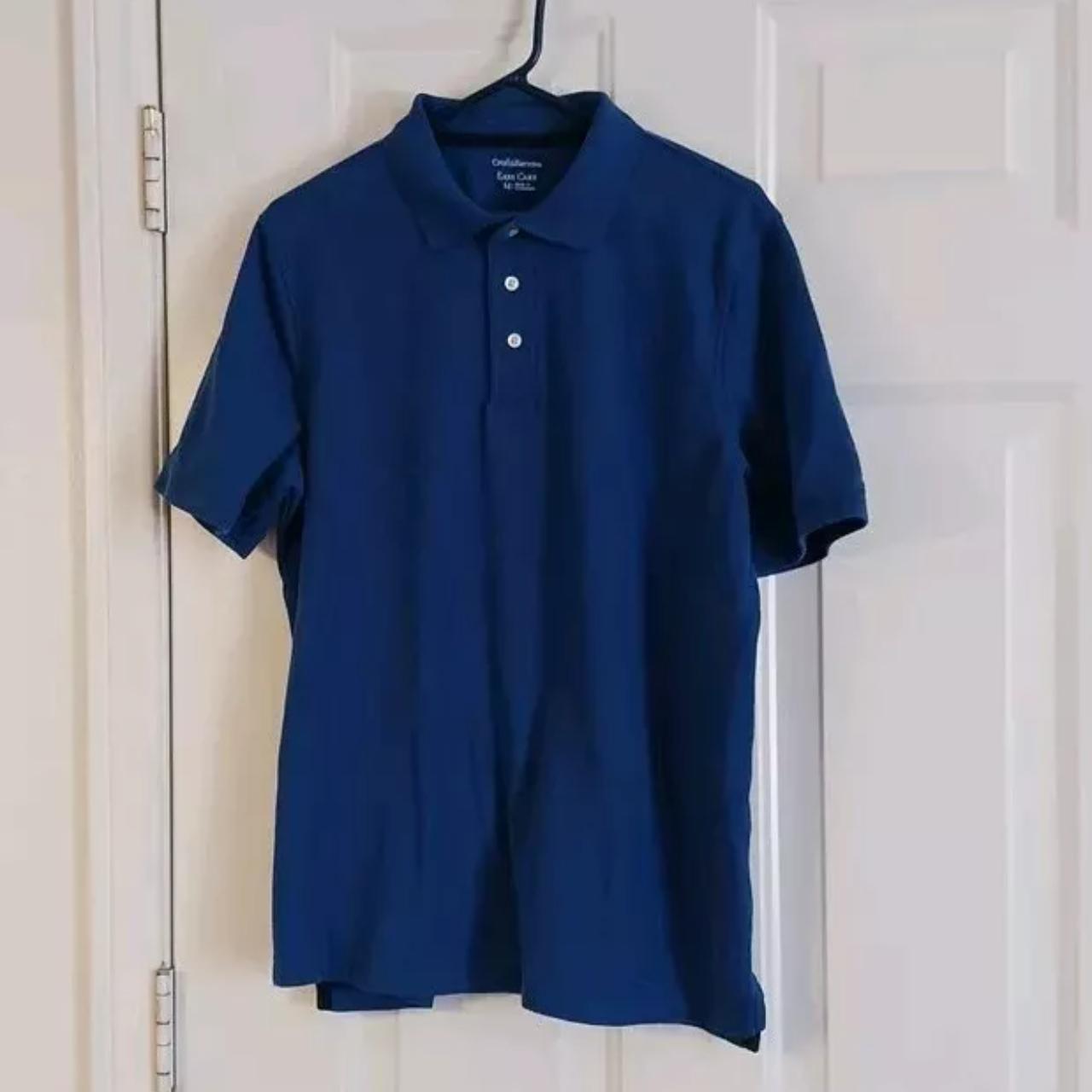 Croft & Barrow Men's Easy Care Blue Polo Shirt Size... - Depop