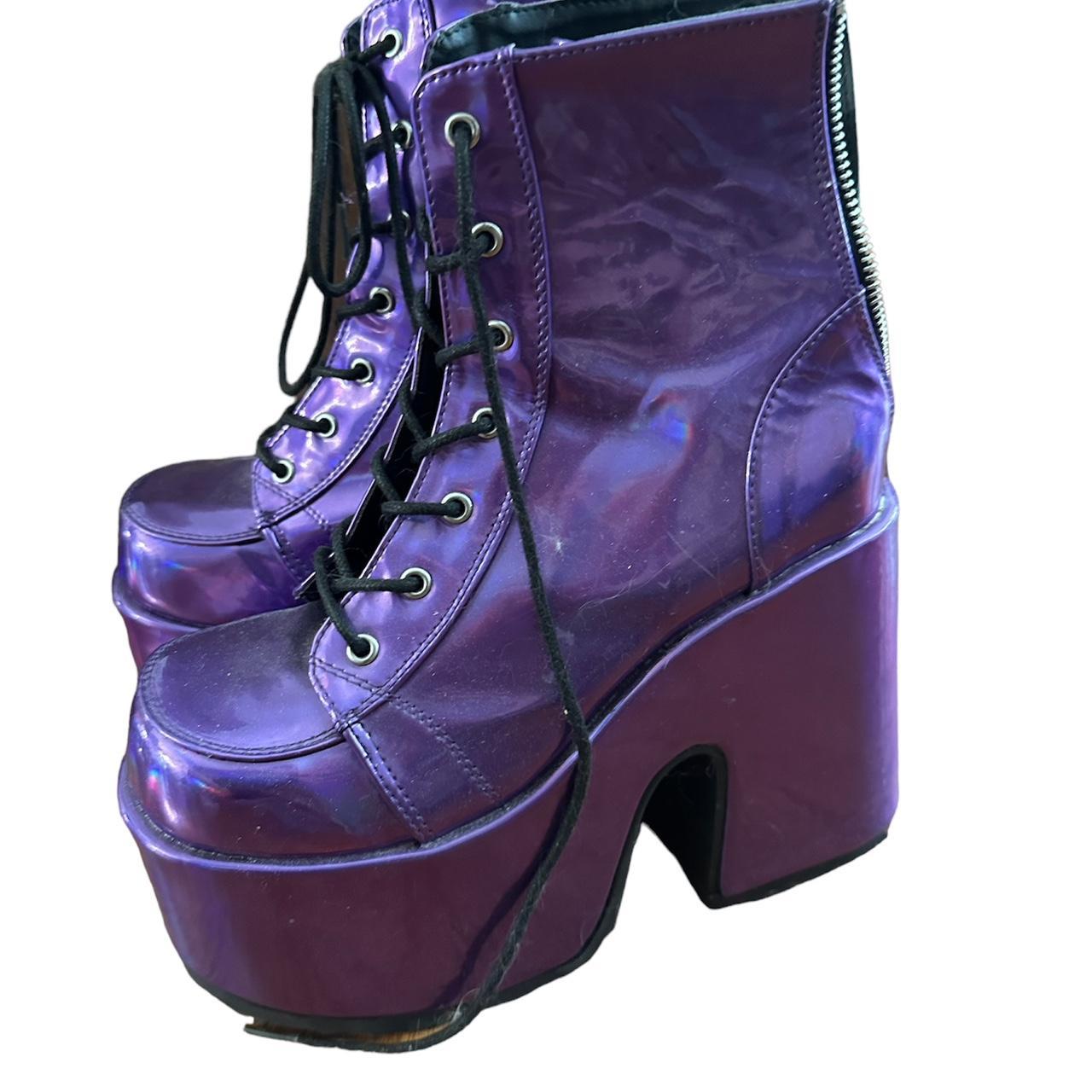 Demonia purple platform shoes - Depop