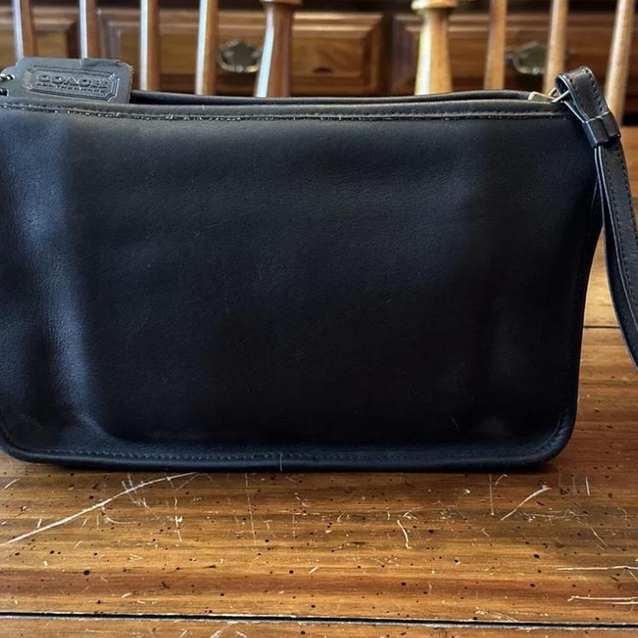 バッグ Rare Vintage Coach Clutch Bag Pouch RARE Vintage COACH Black Slim Clutch Medium | Depop