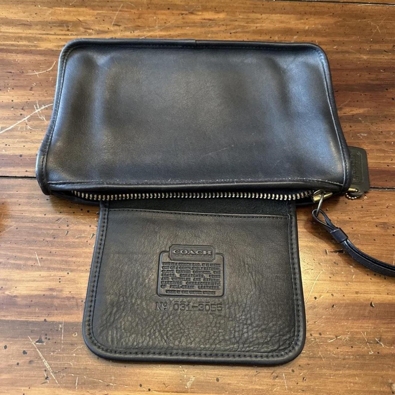 RARE Vintage COACH Black Slim Clutch Medium | Depop