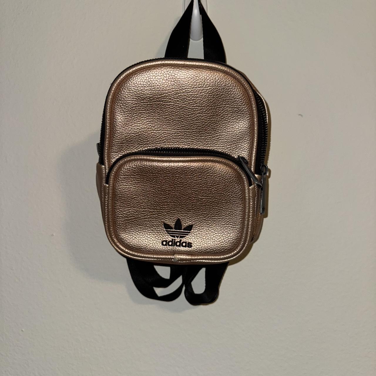 Gold Adidas mini backpack #miniaccessories Depop