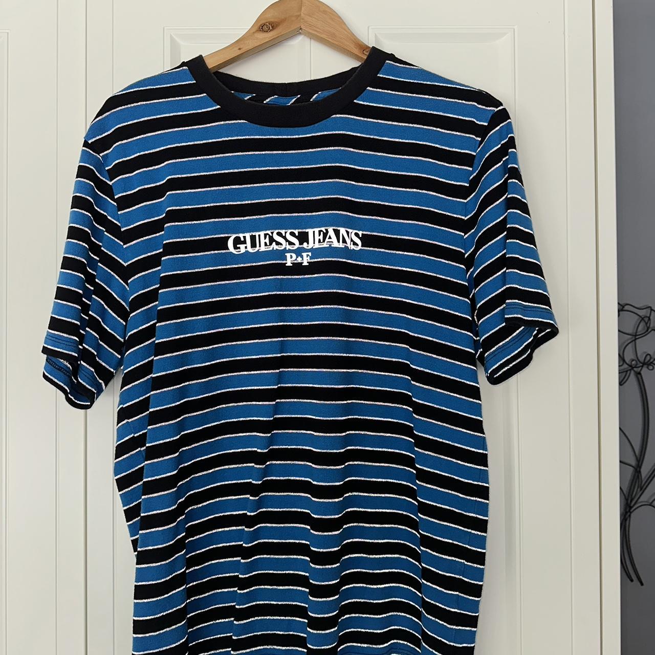 Guess jeans x places + faces. Blue and black... - Depop