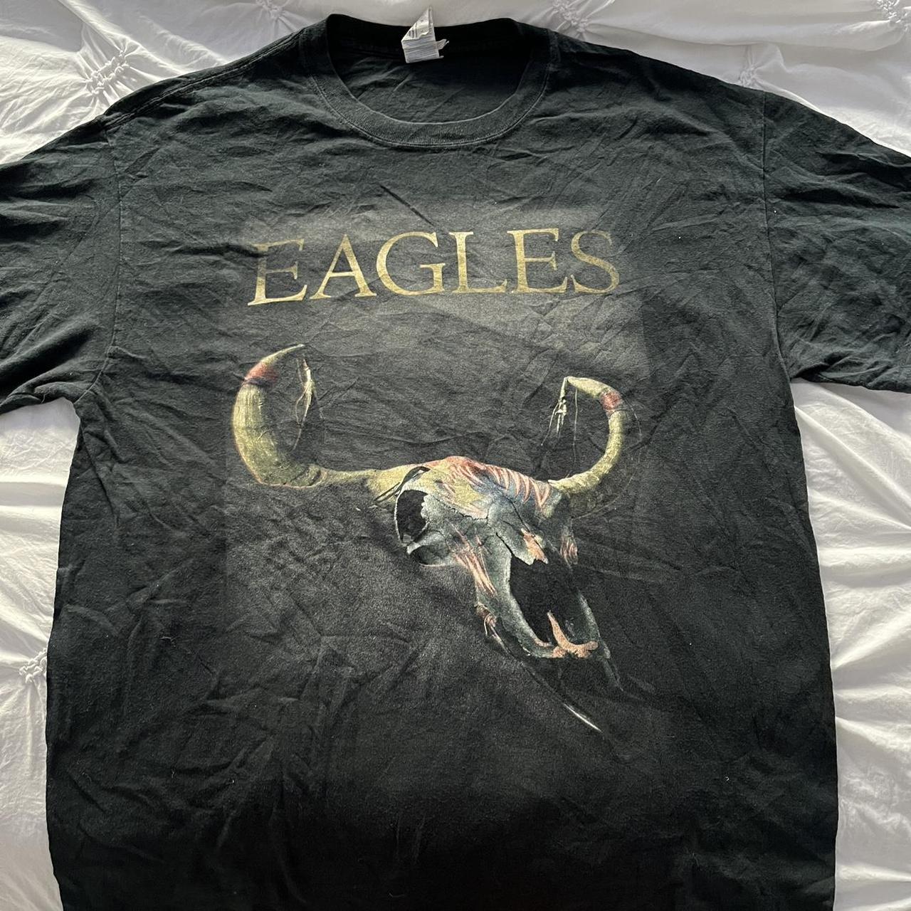 Preloved black Eagles band t shirt 100 cotton band. Depop