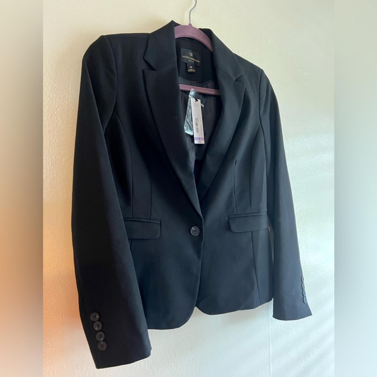 Black Worthington Petite Suit Jacket Blazer NWT New... - Depop