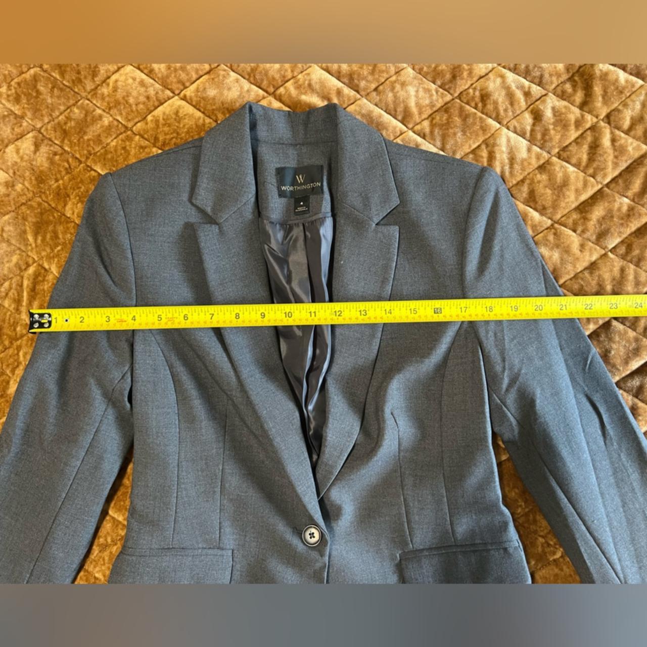 Grey Worthington Suit Jacket Blazer **NWOT New... - Depop