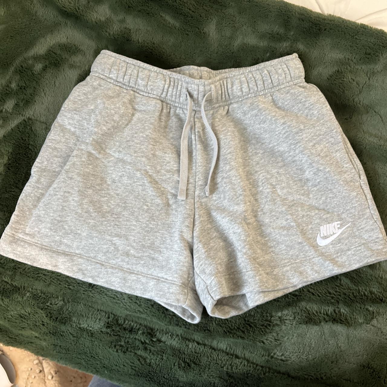 grey nike sweatshorts